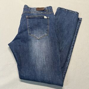 Barbell Apparel Jeans Men's 36x34 Blue Denim Fade Straight Leg Stretch